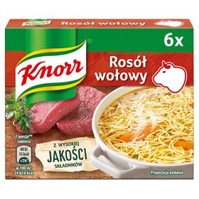KNORR RINDERBRÜHE 60 G (6 X 10 G)