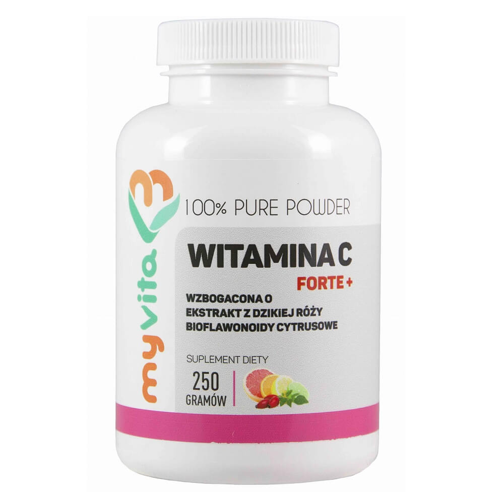 Vitamin C FORTE + Ekstrak Mawar Liar Bioflavonoid Jeruk 250g MYVITA