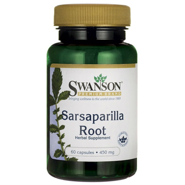 Kolcorośl Sarsaparyl 450 mg Sarsaparilla 60 kapsler SWANSON