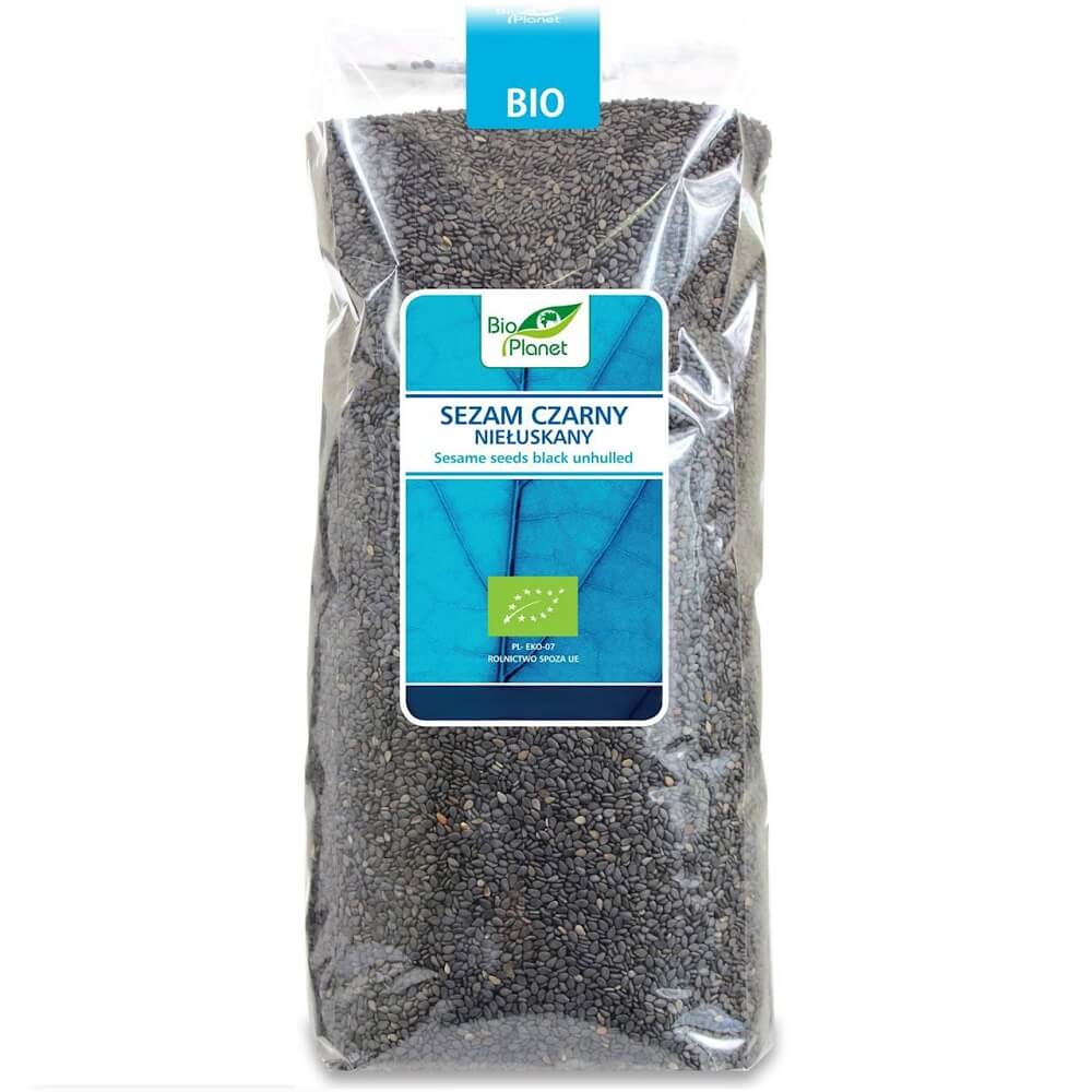 Wijen hitam organik tanpa kulit 1 kg - BIO PLANET
