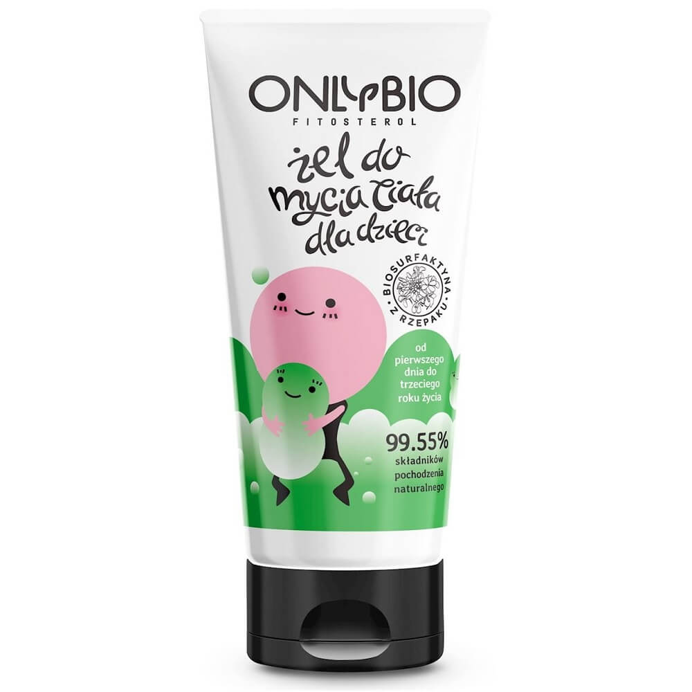 Body wash gel for children from the first days to 3 years 200 ml tube - ONLY ORGANIC