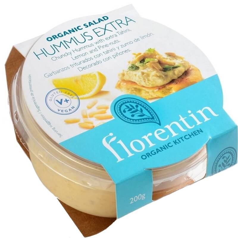 Ekstra hummus med pinjekjerner glutenfri ØKO 200 g - FLORENTIN