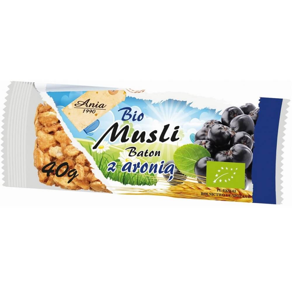 Muesli bar with Aronia ORGANIC 40 g - BIO ANIA