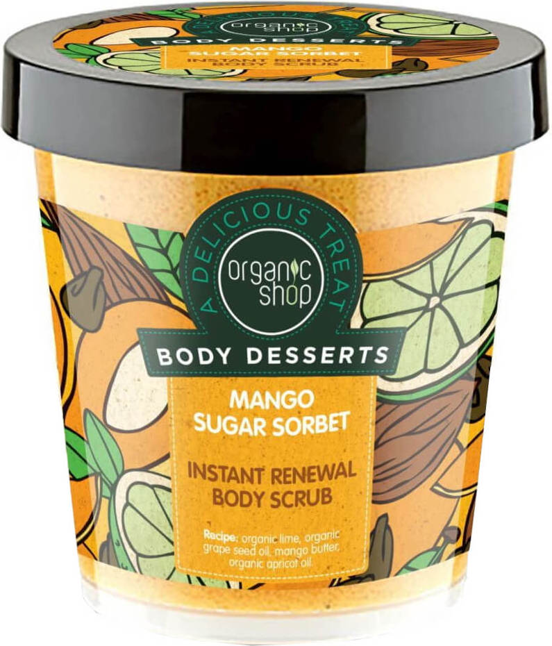 Mango-Zucker-Sorbet-Body Scrub 450 ml - TOKO ORGANIK