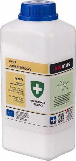 L-askorbinsyre vitamin C 1kg BIOMUS