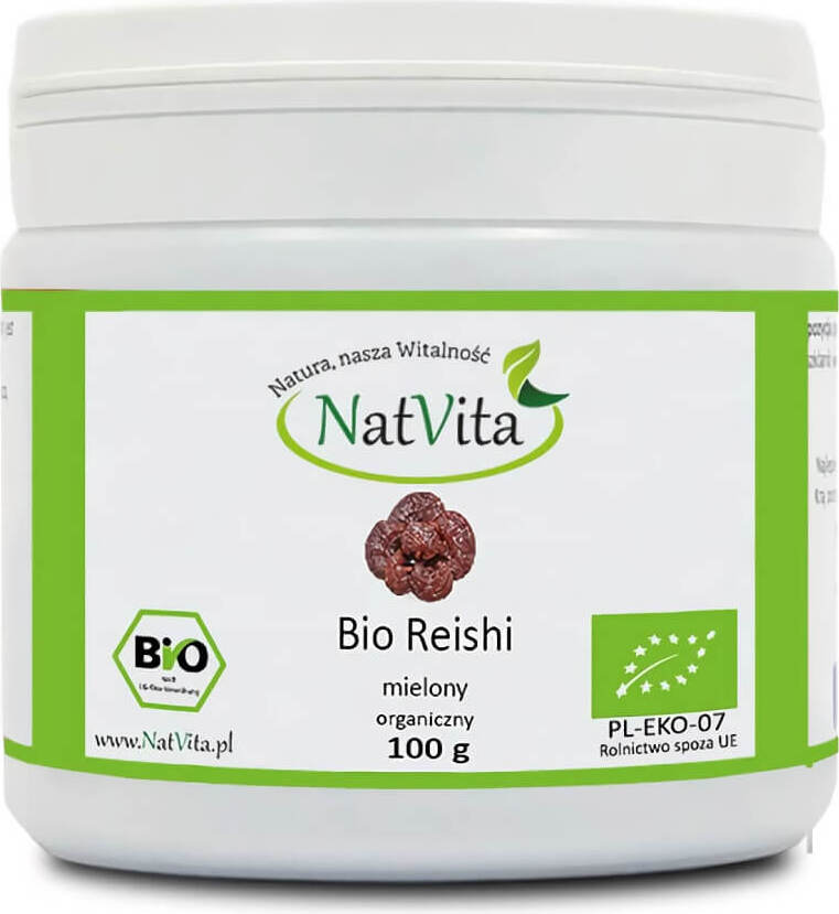Reishi mushrooms, ground ORGANIC 100% 100g NATVITA