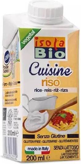 كريمة الأرز العضوية الخالية من الغلوتين 200 مل ISOLA bio
