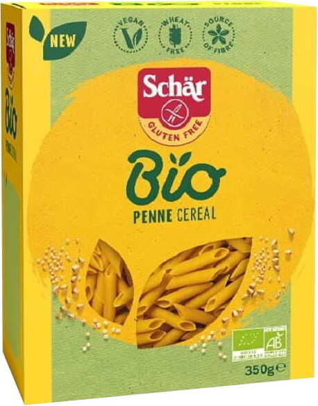 Penne glutenfria flerkornspasta BIO 350 g SCHÄR