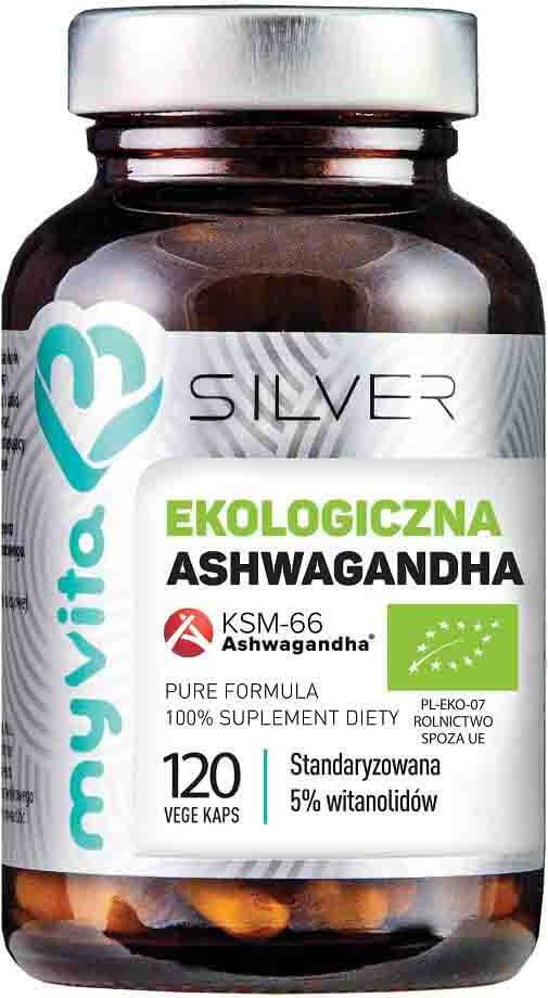 Bio Ashwagandha KSM - 66 Ginseng - Ginseng India BIO 200 MG 120 Kapsul MYVITA SILVER