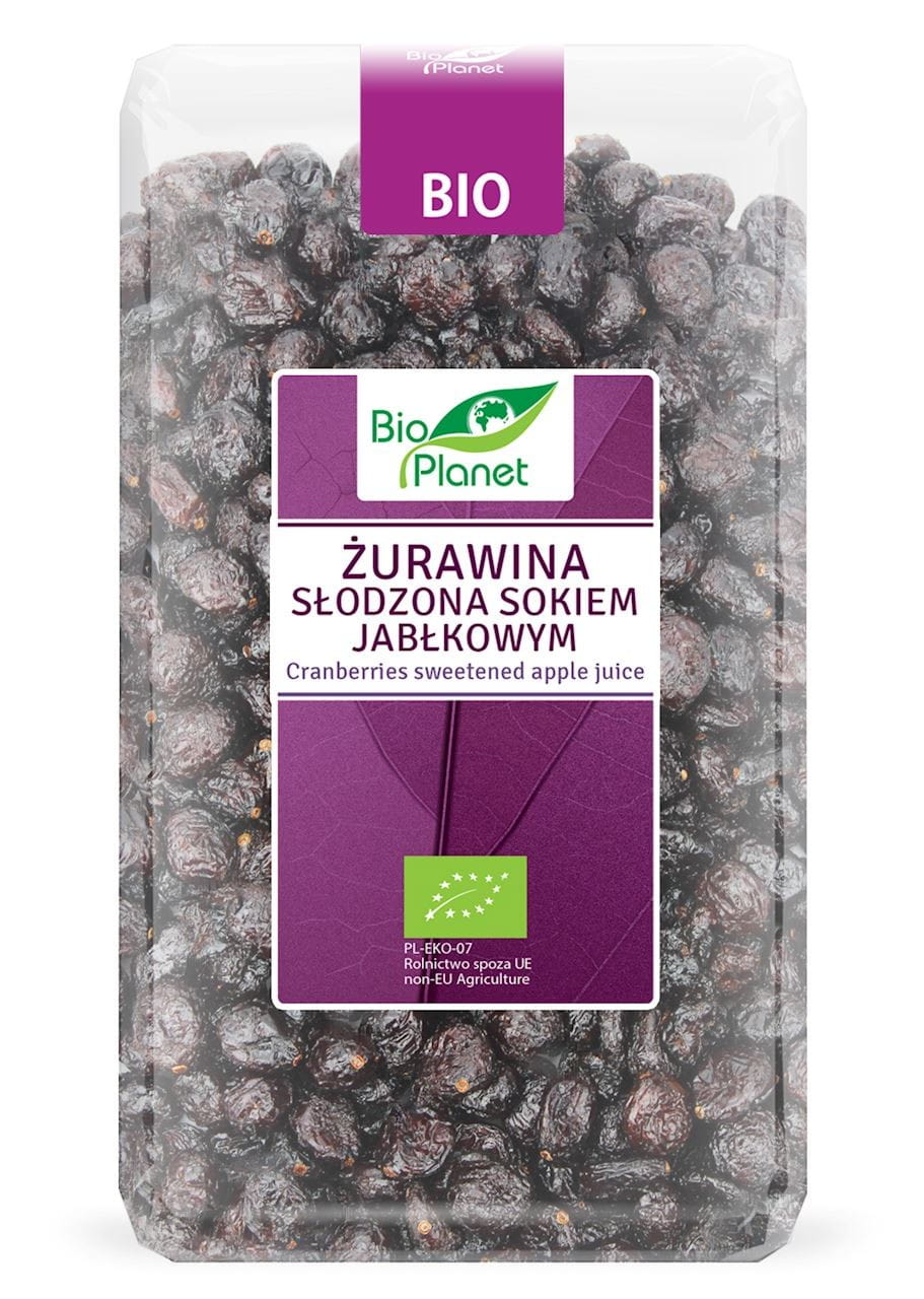 Cranberry sødet med æblejuice BIO 1 kg - BIO PLANET