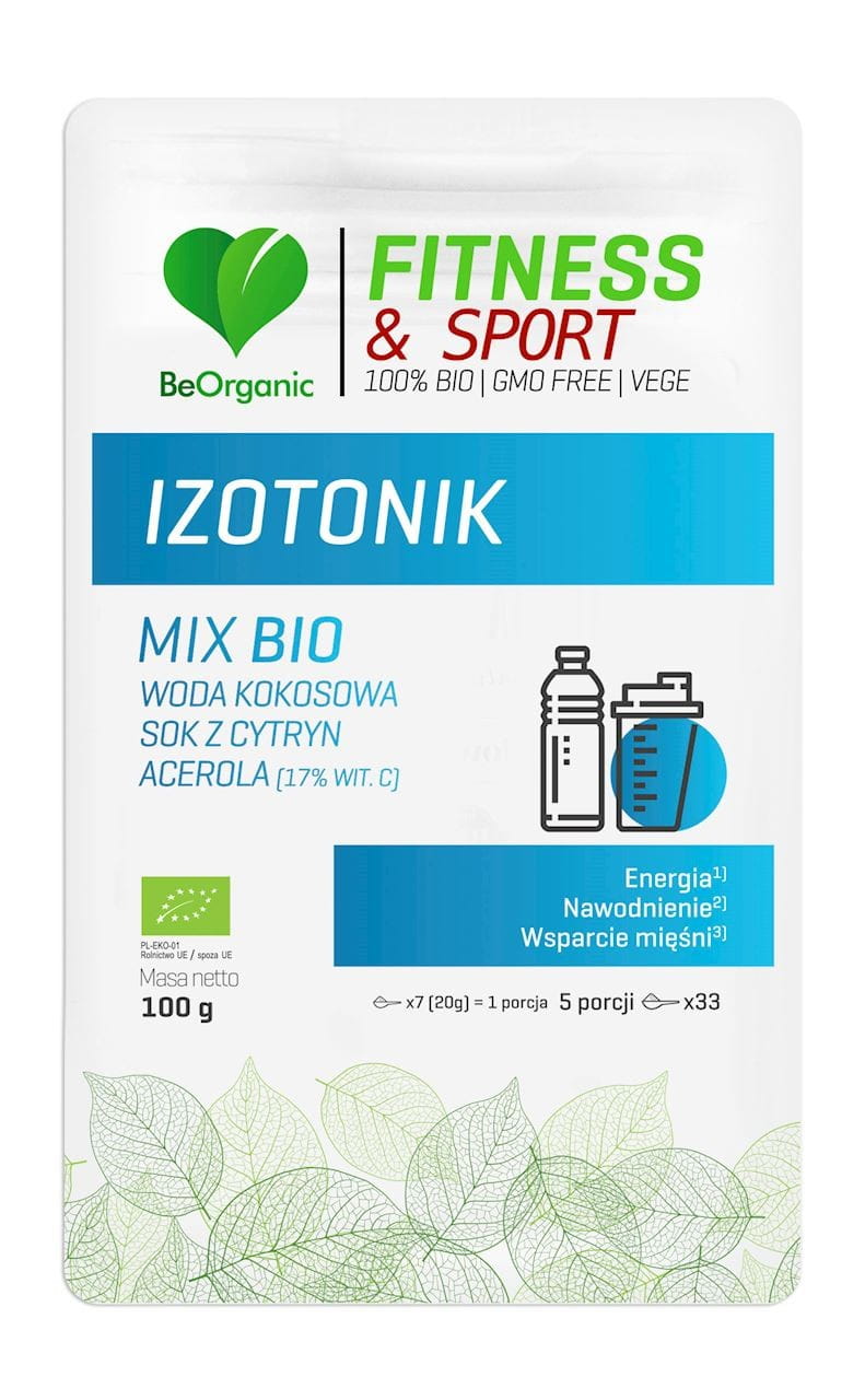 ORGANIC isotonic powder mix 100 g - BE ORGANIC