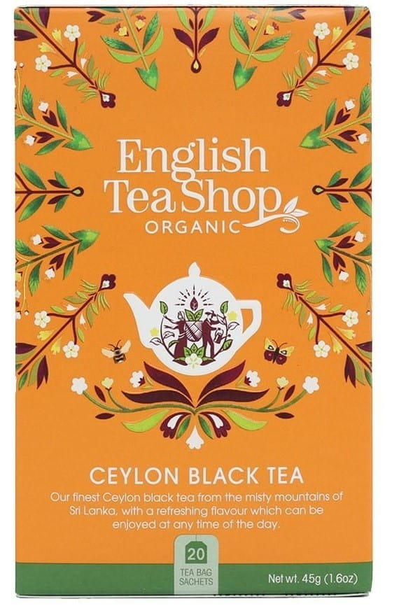 Ceylon svart te (20x2,25) ØKO 45 g - ENGLISH TEA SHOP