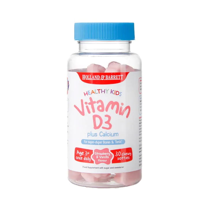 Vitamin D3 plus Kalsium Sehat Anak 30 Gelees HOLLAND & BARRETT