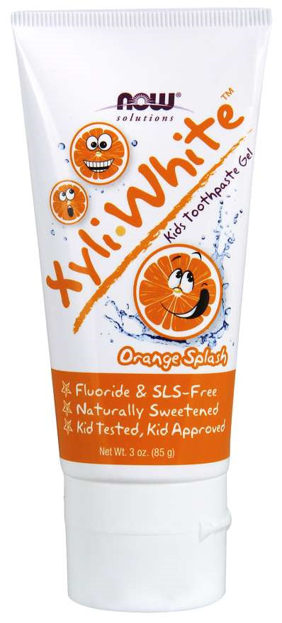 Xyliwhite ™ orange splash tandkräm Gel-tandkräm för barn 85 g NOW FOODS