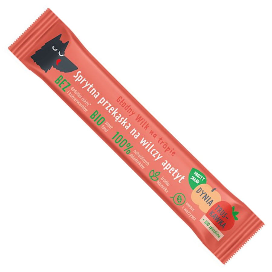 Barretta alla fragola - Zucca con Spirulina 20g HUNGRY WOLF
