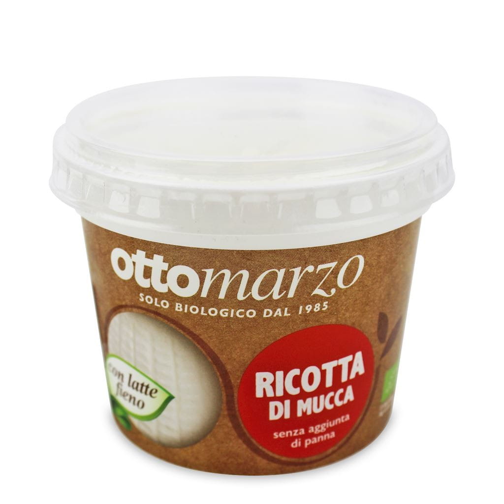 Lehmänmaito-ricotta-juusto BIO 200 g - CA'VERDE OTTO MARZO