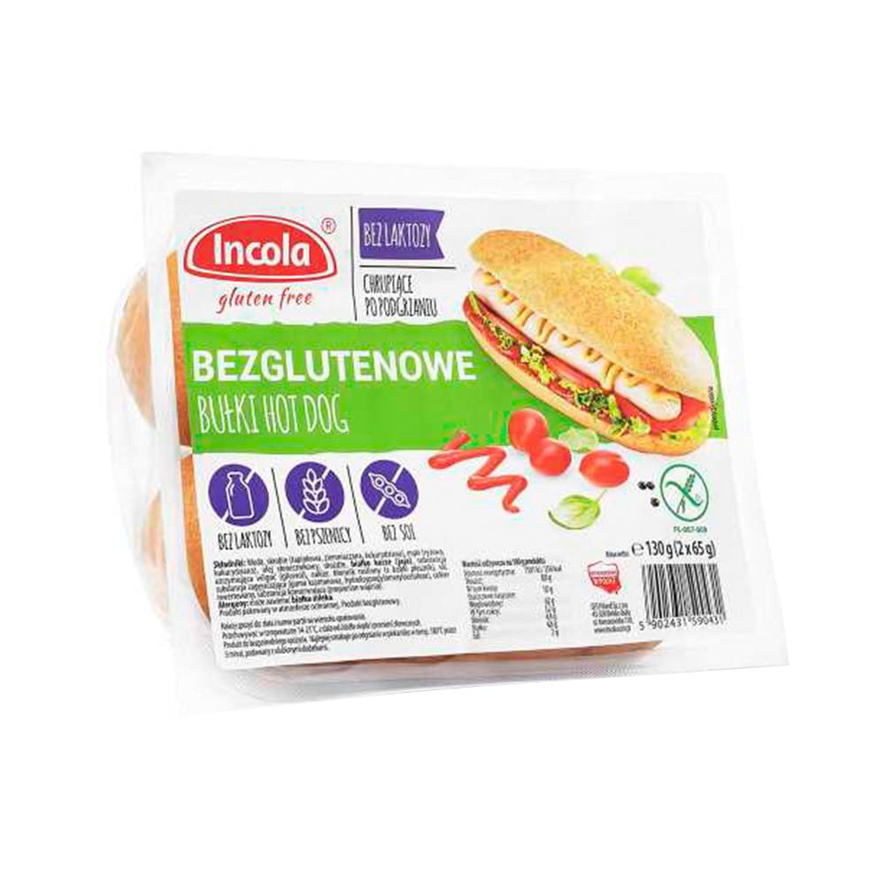 Gluteenittomat hot dog -sämpylät 2 kpl 130 g GFS POLAND