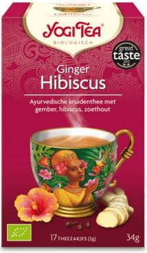 Τσάι Ιντζέρ-Ιβίσκου Βιολογικό 17x2g YOGI TEA