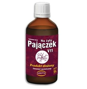 Pajączek v11 - หยดบนเส้นเลือดดำ 100 มล. ASEPTA
