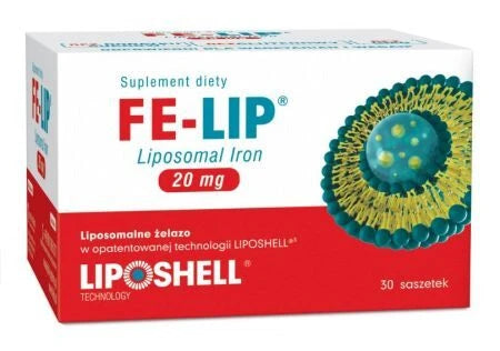 Ferro Lipossomal 20 mg 30 sachês FE-LIP