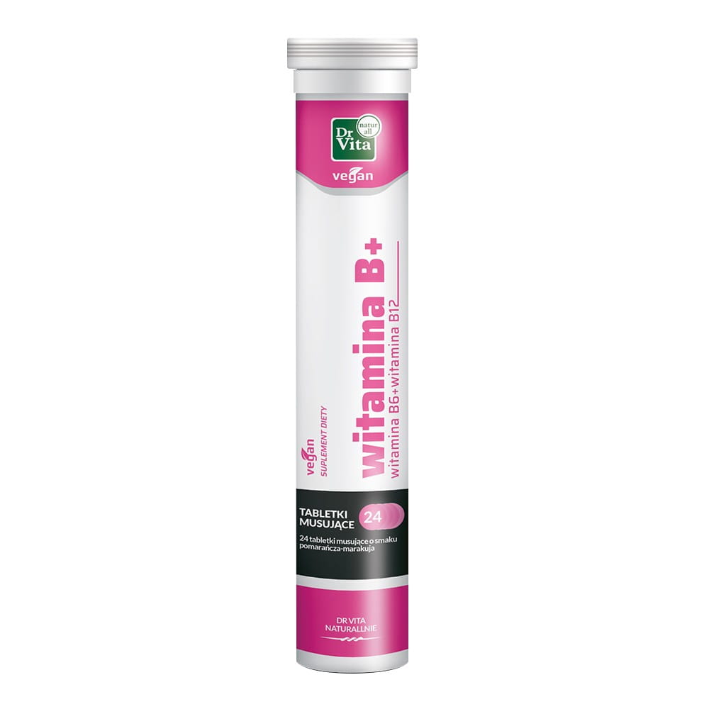 Vitamin B6 + Vitamin B12 24 šumivých tablet - DR VITA