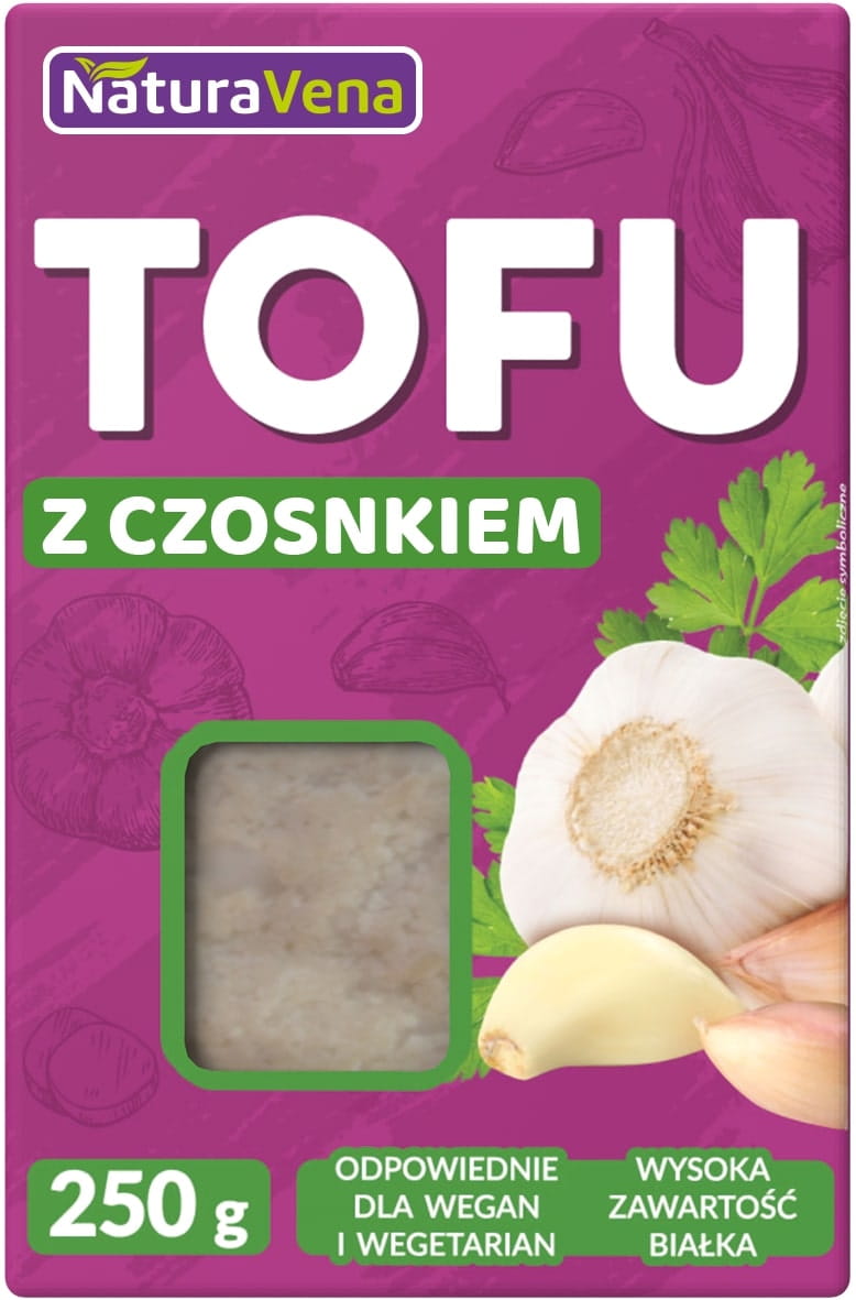 Kiub Tofu Bawang Putih 250 g - NaturAvena