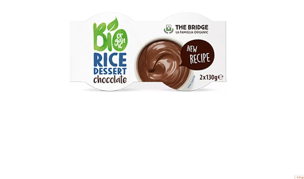 Desert cu orez și ciocolată, fără gluten 2x130g EKO THE BRIDGE
