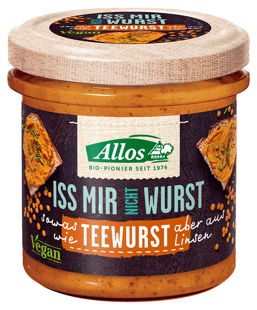 PASTA VEGAN A’LA WURST TEEWURST BEBAS GLUTEN ORGANIK 135 g - ALLOS