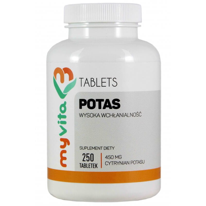 Kaliumkaliumcitraat 450mg 250 Tabletten - MYVITA