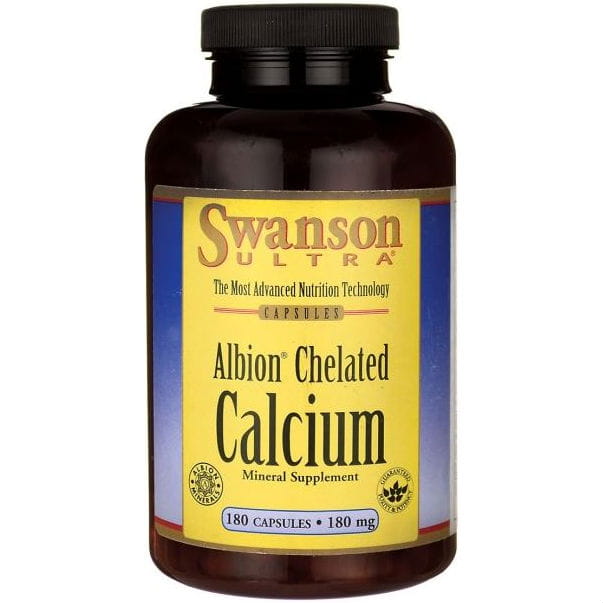 Calciumchelat 180mg Albion Cálcio Quelado 180 Cápsulas Swanson