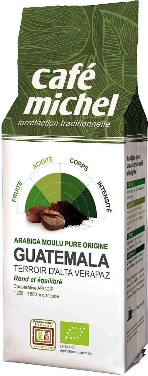 Gemalen Arabica koffie Guatemala fairtrade BIO 250 g - CAFE MICHEL