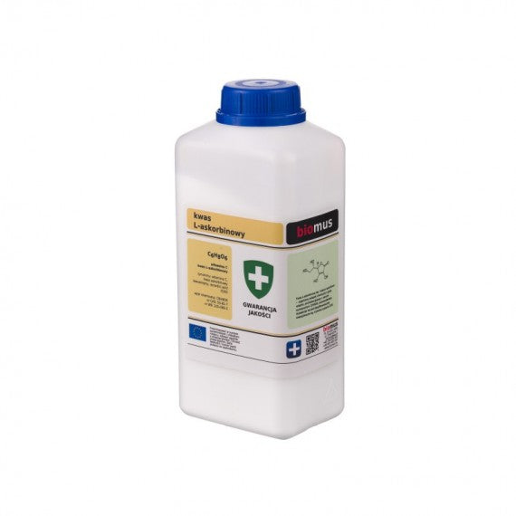 L-ascorbinezuur. Vitamine C. Zuiver Min. 99,5% 500g BIOMUS